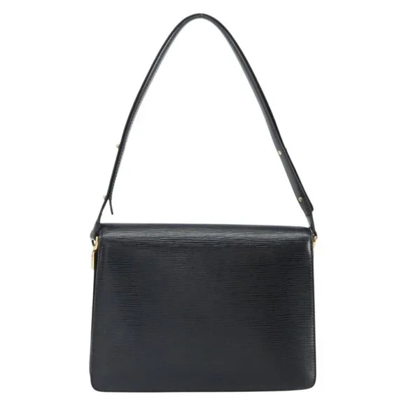 Authentic LOUIS VUITTON Epi Osh Shoulder Bag Black Blue M52445 LV - Picture 9 of 16